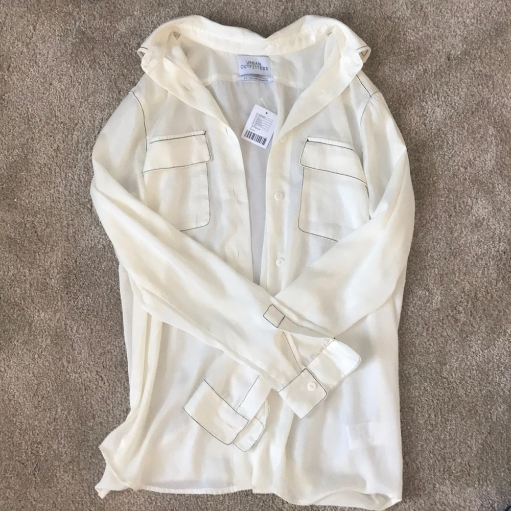 Urban outfitters long sleeve button up blouse